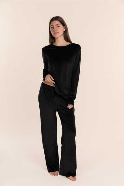 Thea Velour Long Lounge Set