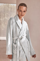 Gingerlilly Desiré Grey Long Plush Robe - Lifestyle
