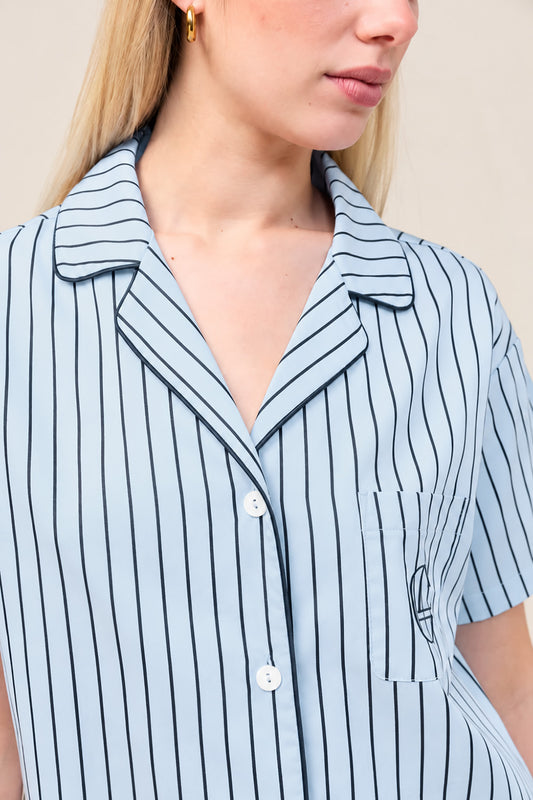 Poppy Stripe Short PJ Set