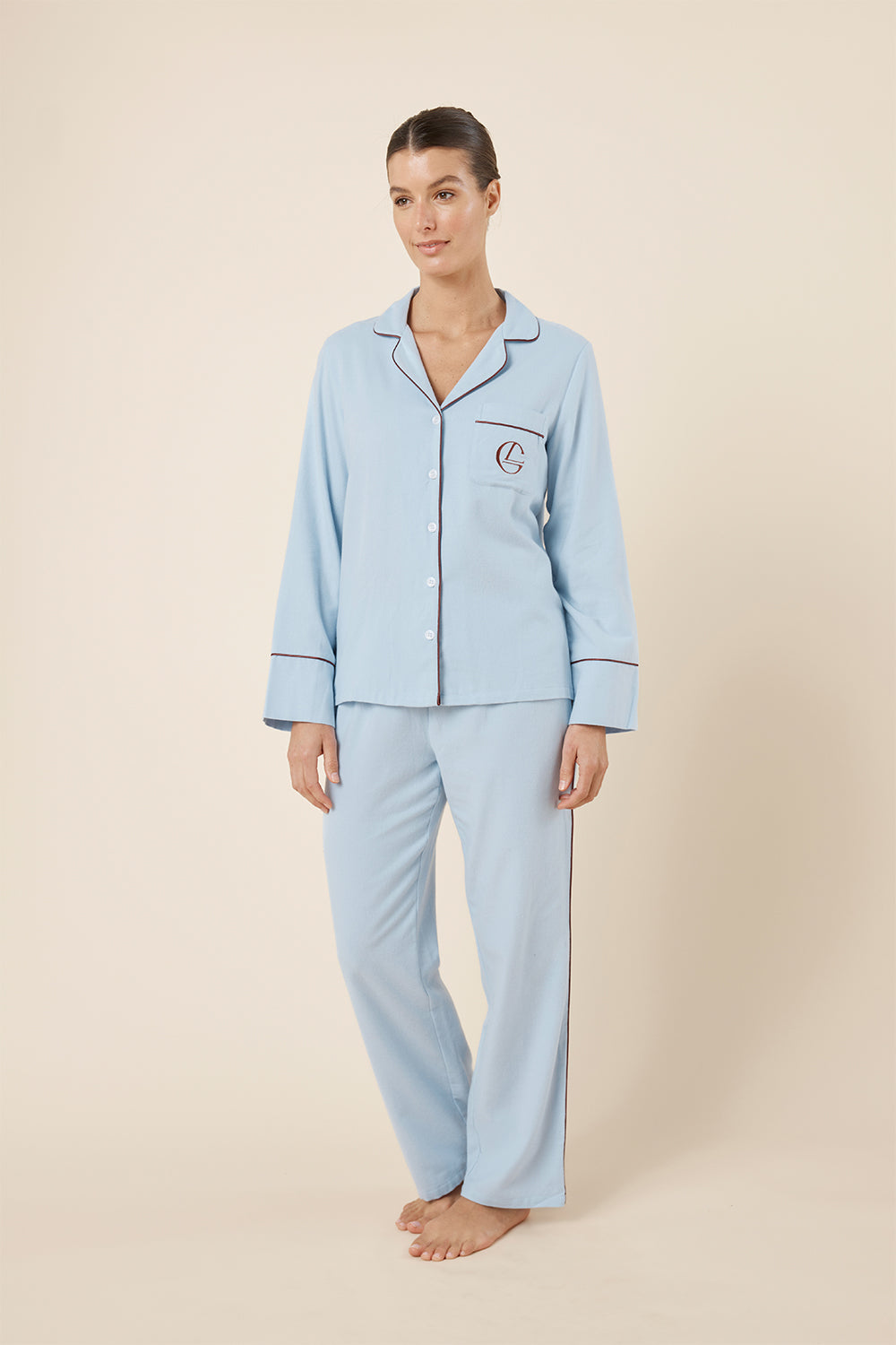 Isabella Brushed Cotton PJ Set