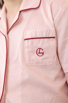 Gingerlilly Mini Camilla Cotton Short PJ Set - Pink - Detail