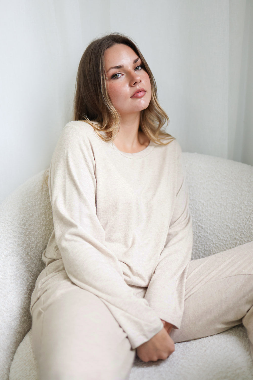 Gingerlilly Brianna Lounge Set - Oat - Lifestyle