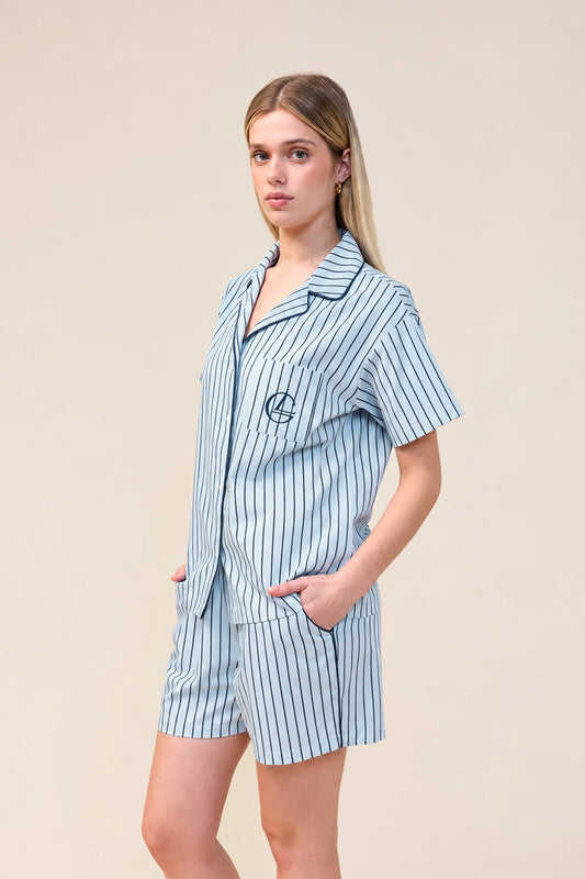 Poppy Stripe Short PJ Set