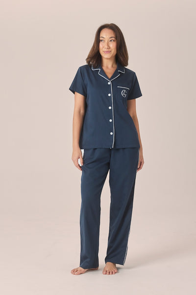 Camilla Cotton Short Sleeve Long Pant PJ