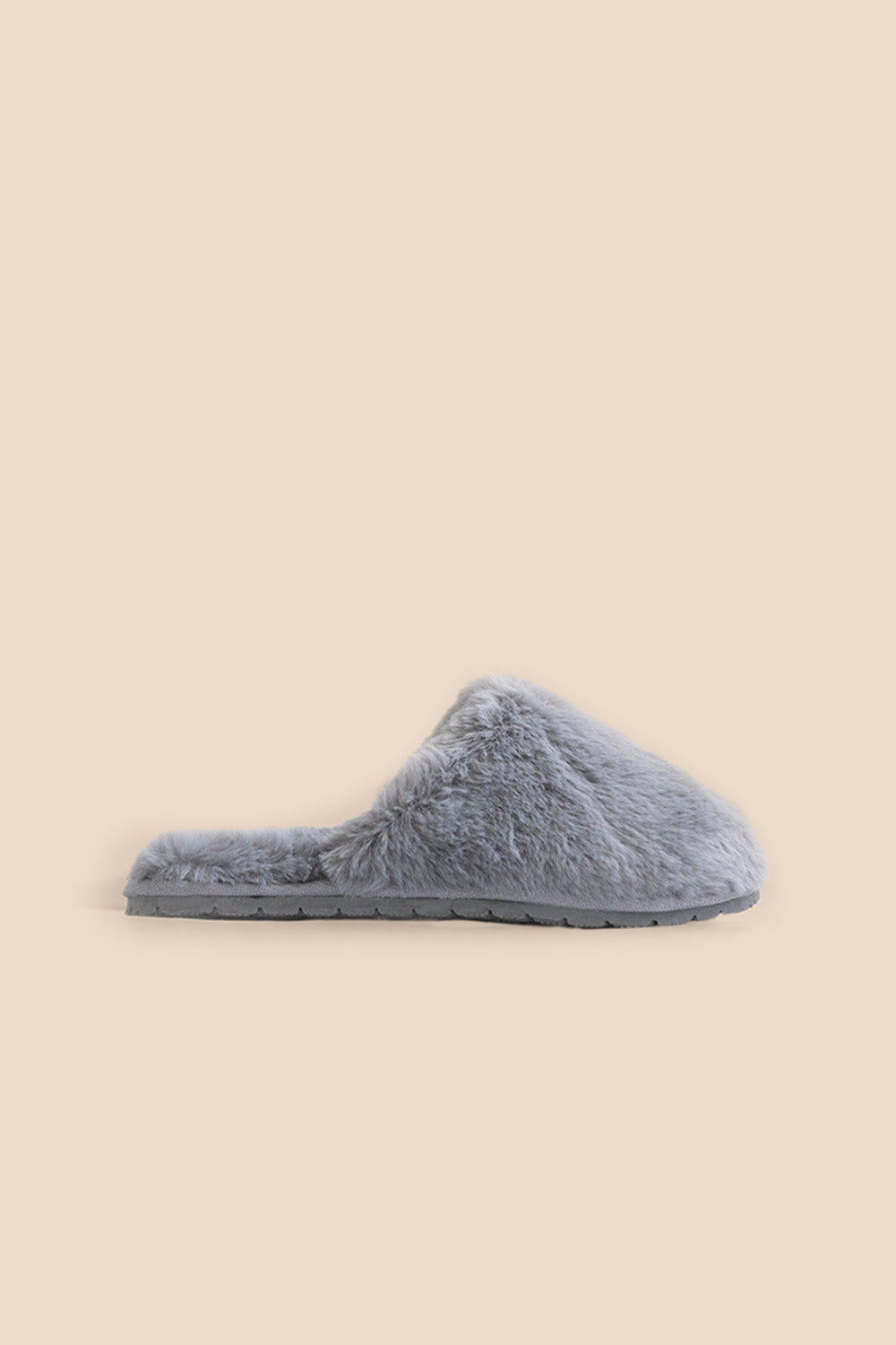Gingerlilly Turin Slipper in Grey - Side