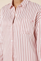 Gingerlilly Willow Cotton Stripe PJ Set - Pink - Detail