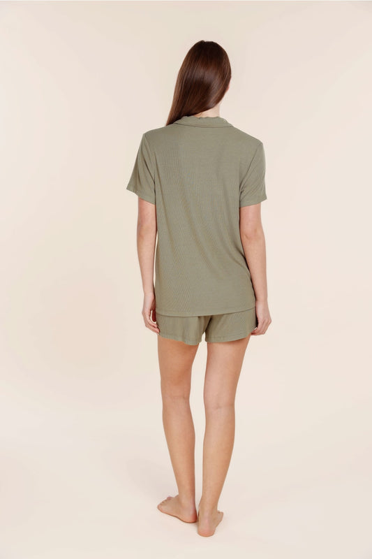 Adelaide Ribbed Shorts - Gingerlilly Sleepwear