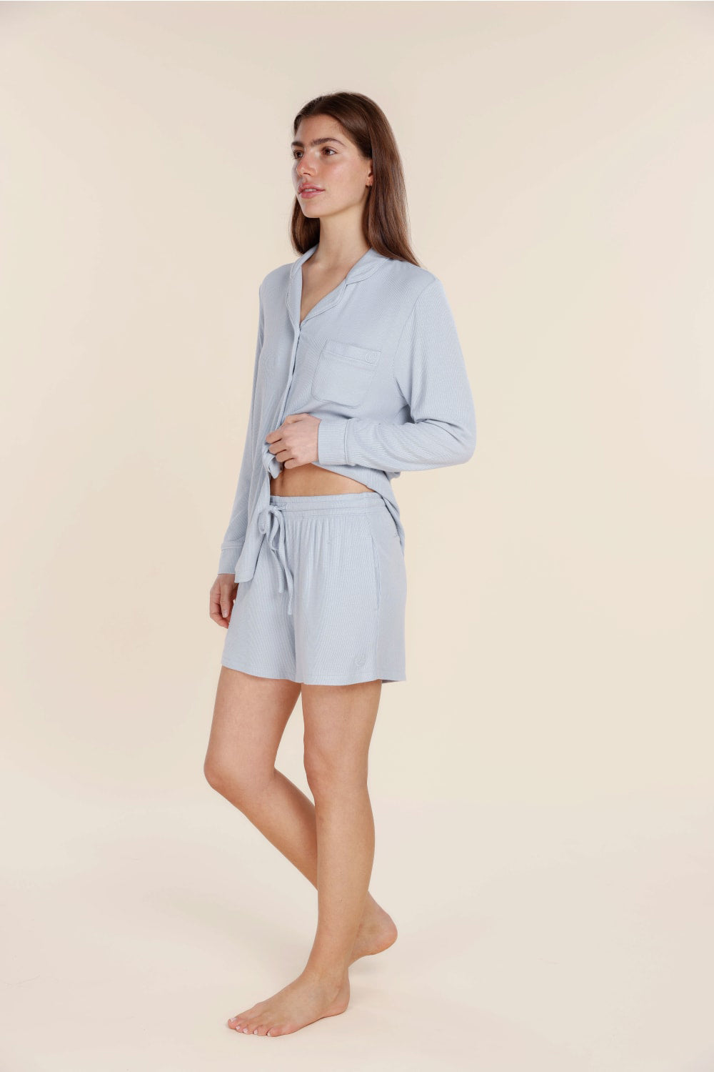 Adelaide Ribbed Shorts - Gingerlilly Sleepwear