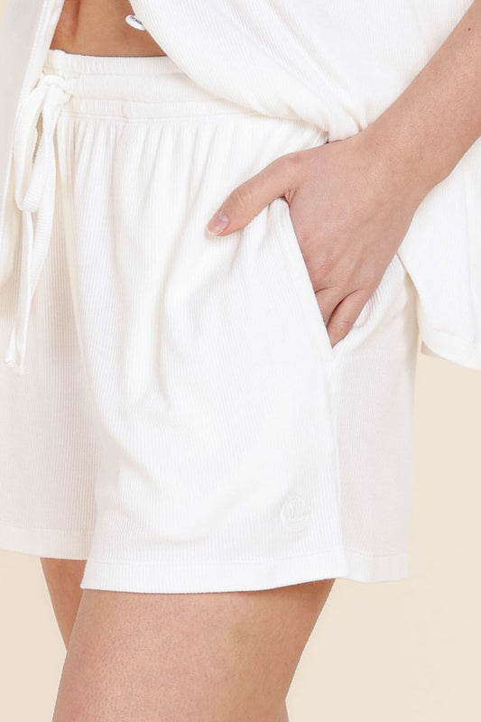 Adelaide Ribbed Shorts - Gingerlilly Sleepwear
