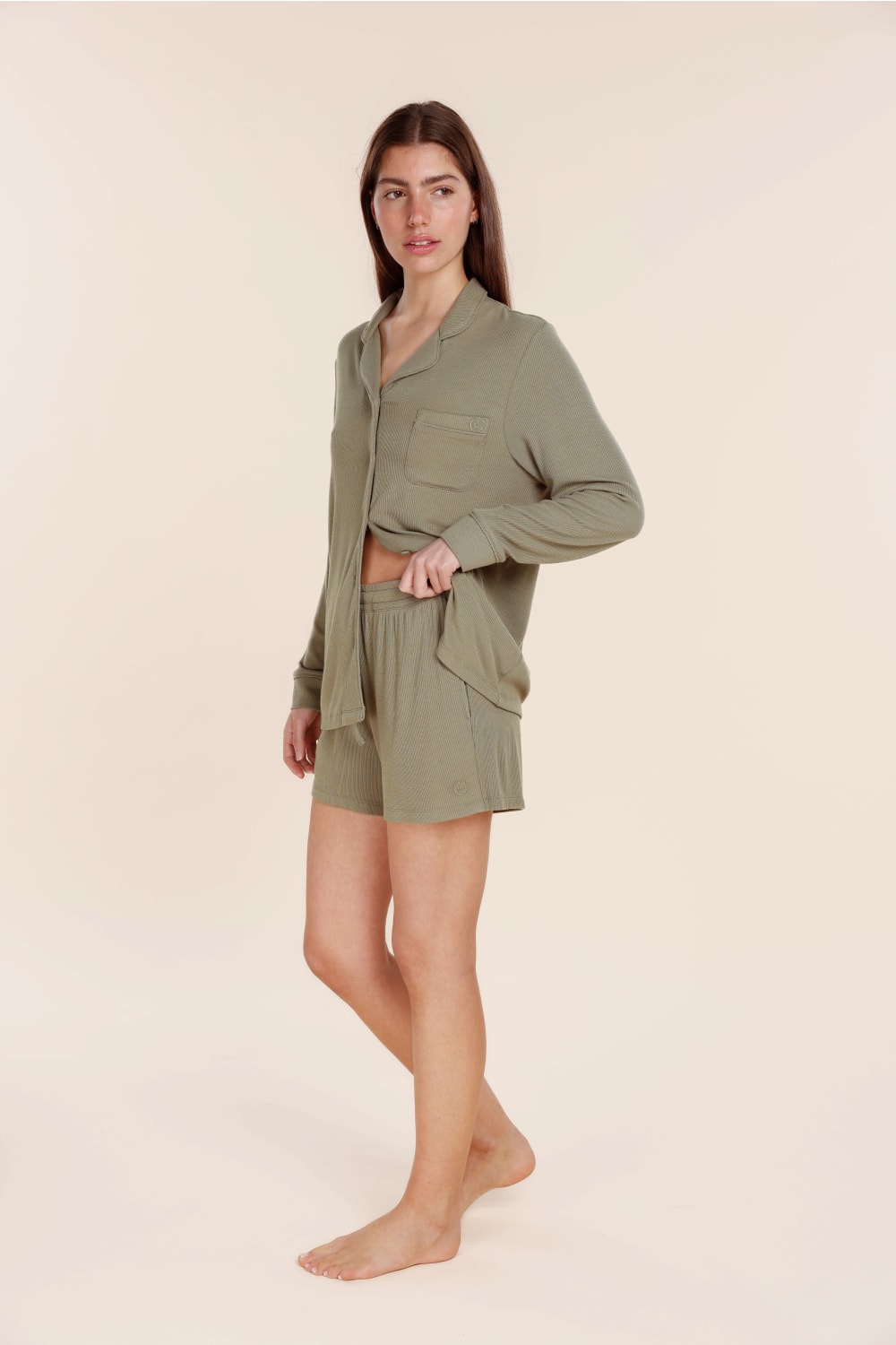 Adelaide Ribbed Shorts - Gingerlilly Sleepwear