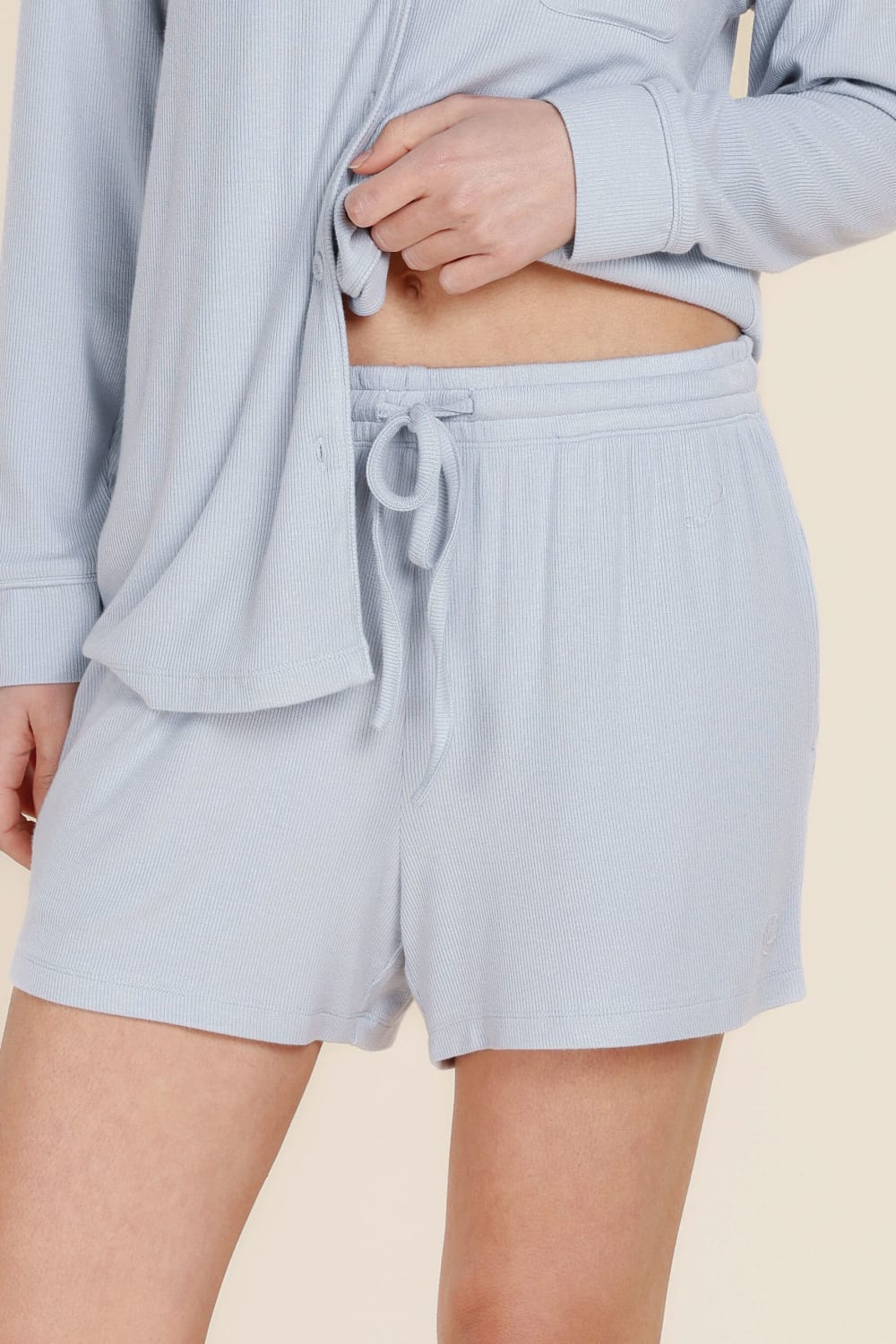 Adelaide Ribbed Shorts - Gingerlilly Sleepwear
