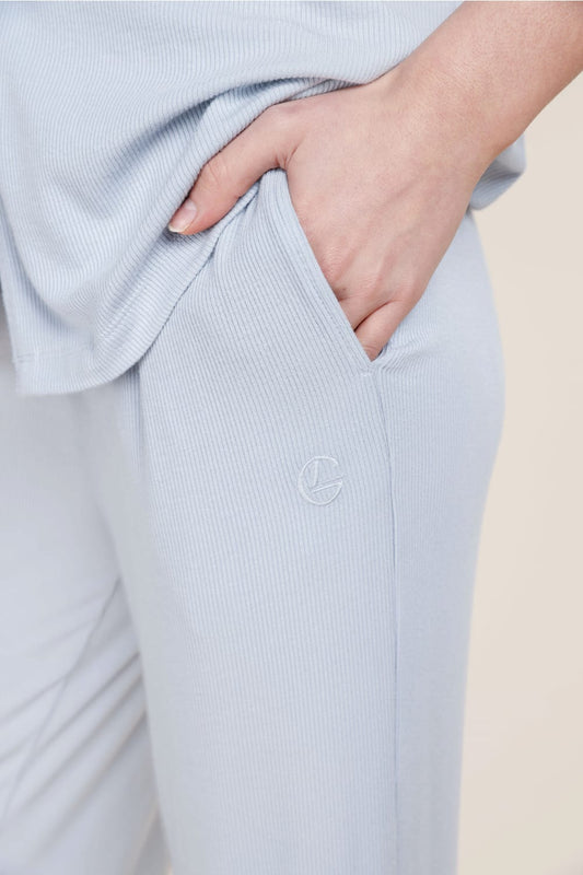 Athens Ribbed Long Pants - Gingerlilly Sleepwear