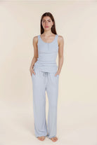 Athens Ribbed Long Pants - Gingerlilly Sleepwear