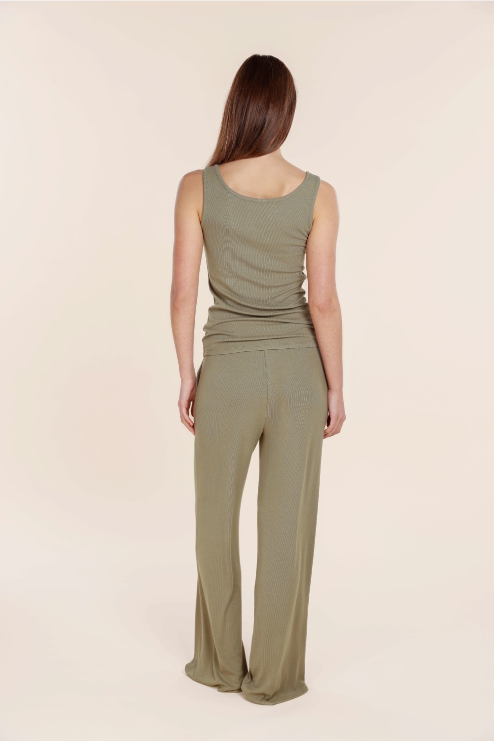Athens Ribbed Long Pants - Gingerlilly Sleepwear
