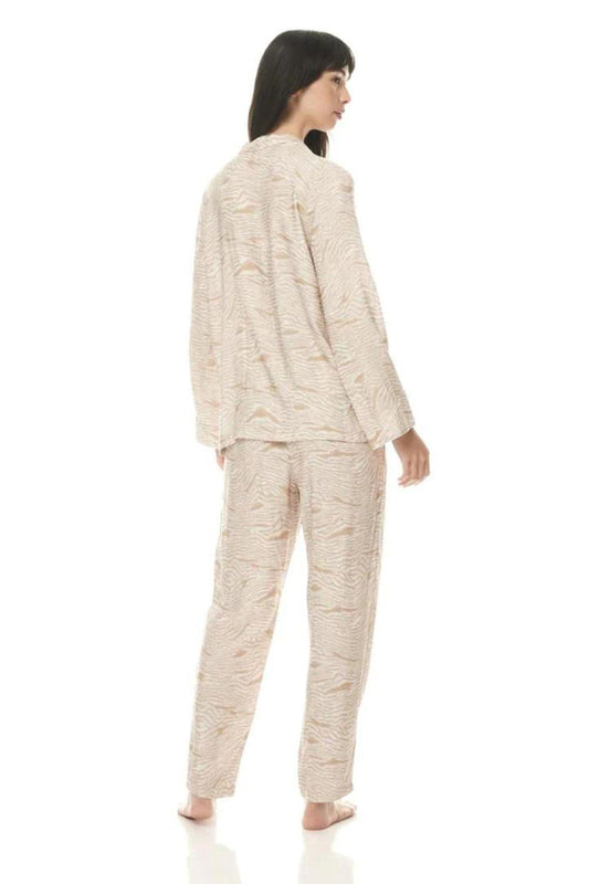 Ebony Biscuit Animal Print PJ - Gingerlilly Sleepwear