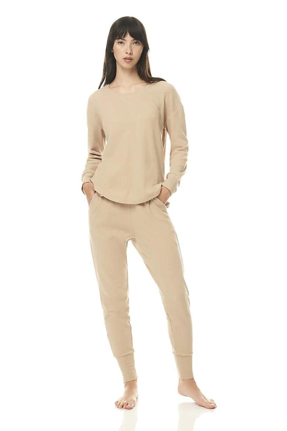 Electra Biscuit Waffle Pj - Gingerlilly Sleepwear