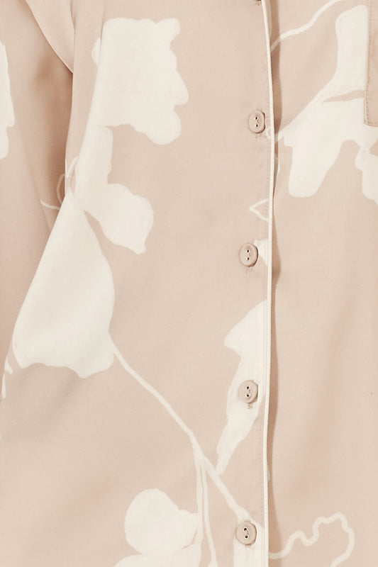 Elina Botanical Silky Satin PJ set - Gingerlilly Sleepwear