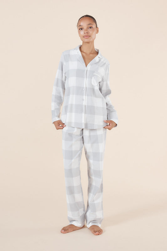Emery Buffalo Check Cotton PJ set - Gingerlilly Sleepwear