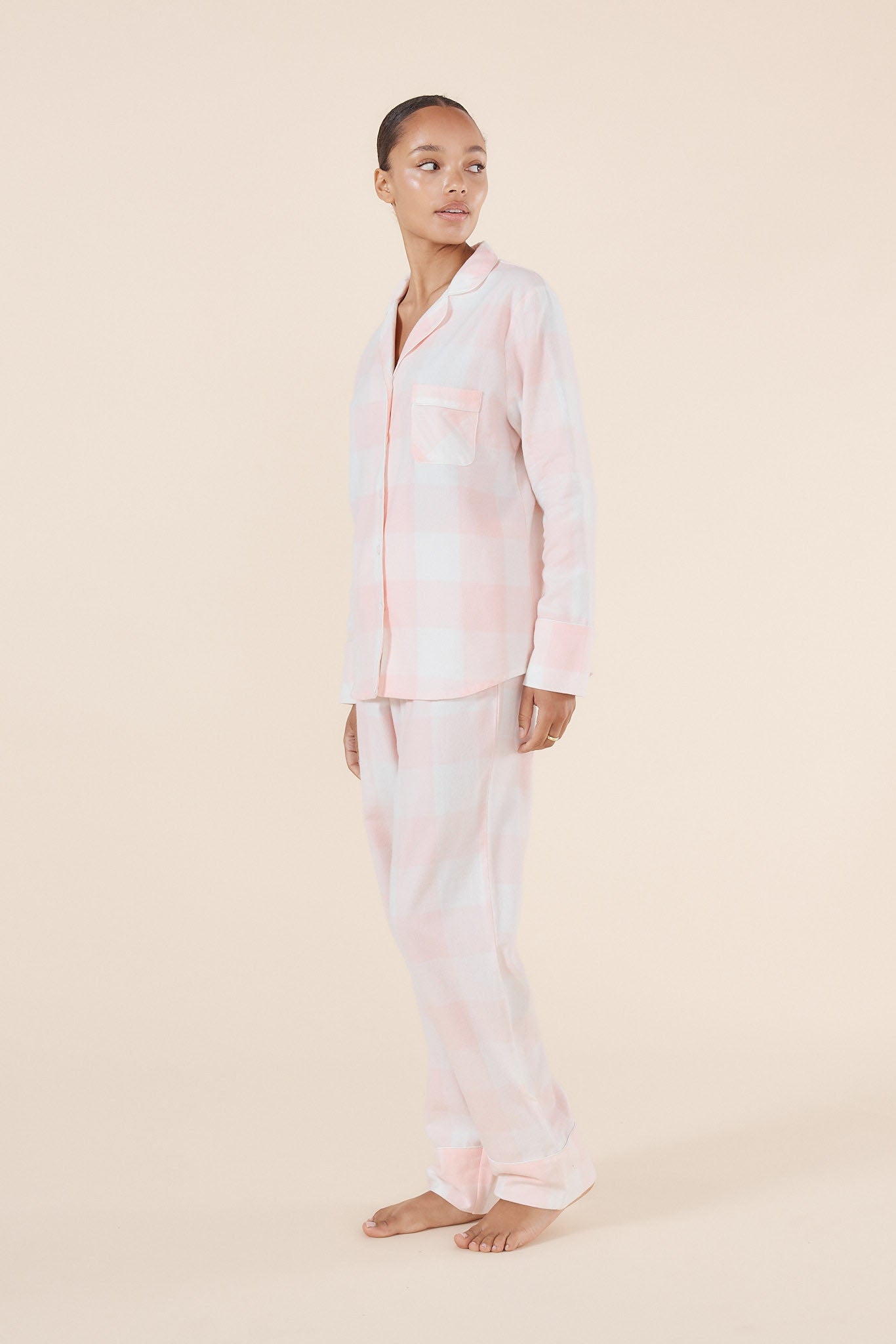 Emery Buffalo Check Cotton PJ set - Gingerlilly Sleepwear