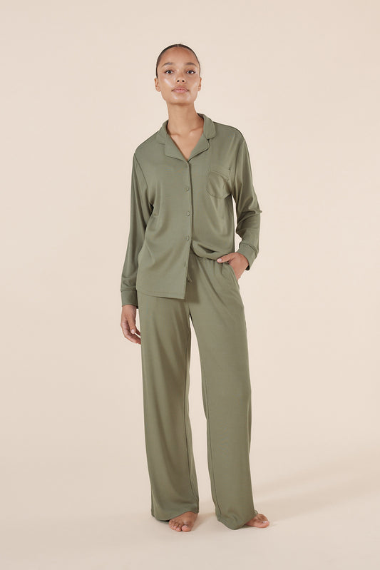Emilia Ribbed Lounge PJ set - Gingerlilly Sleepwear