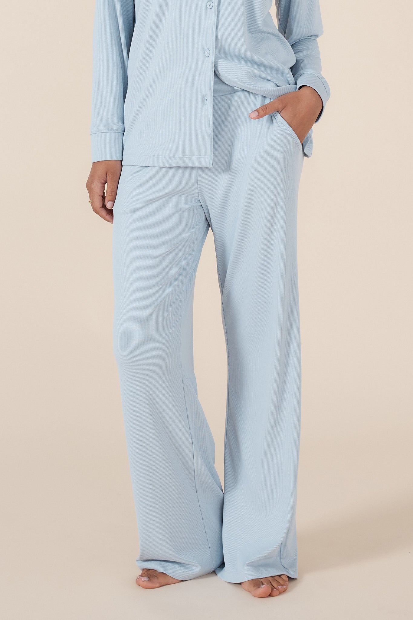 Emilia Ribbed Lounge PJ set - Gingerlilly Sleepwear