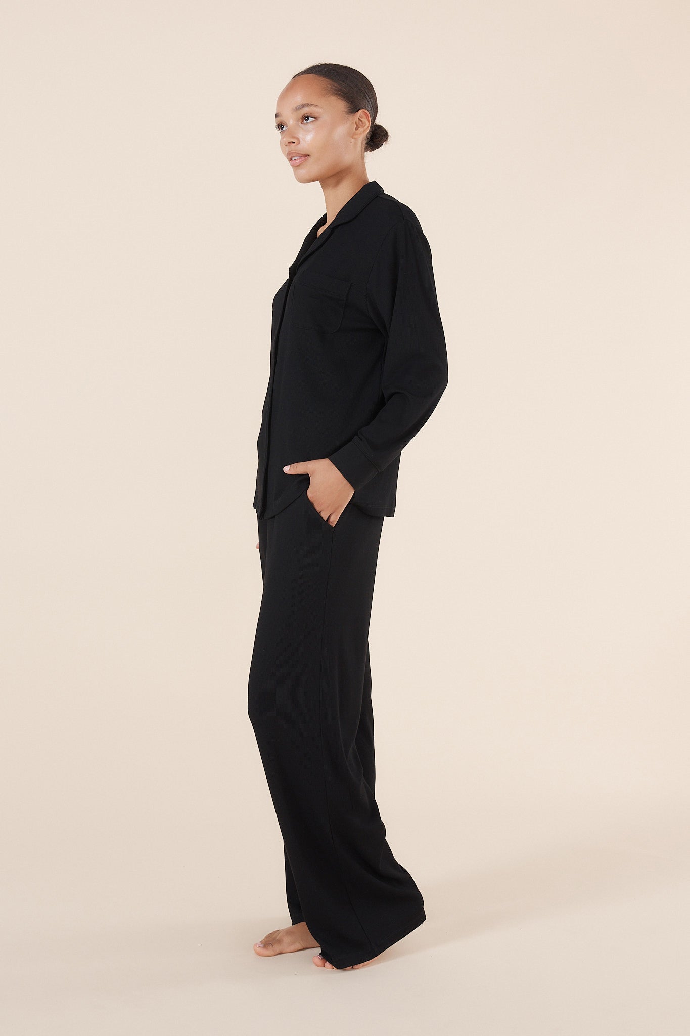 Emilia Ribbed Lounge PJ set - Gingerlilly Sleepwear