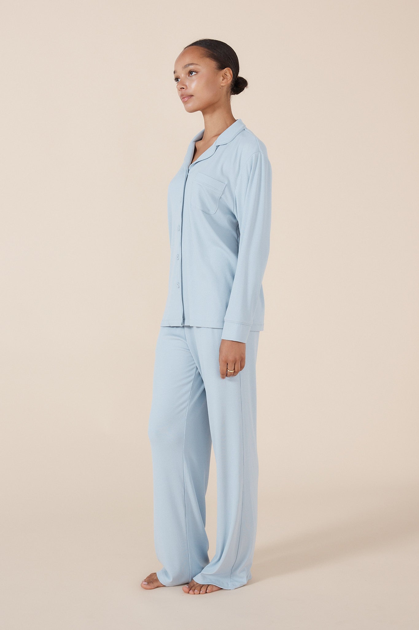 Emilia Ribbed Lounge PJ set - Gingerlilly Sleepwear