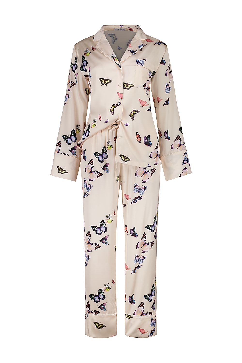 Estelle Butterfly Silky Satin Set  - Gingerlilly Sleepwear