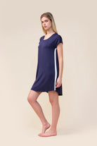 Gingerlilly Ashley Bamboo Sleep Tee - Navy - Side