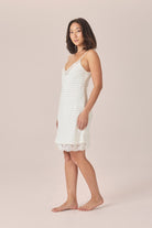 Gingerlilly Corinne Ivory Spot Nightie - Ivory - Side
