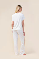 Gingerlilly Inez Bamboo Pant with Stripe - Ecru - Back alt 2