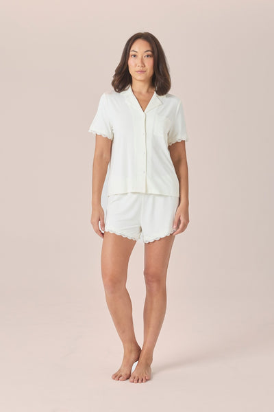 Joni Bamboo Short Set with Lace