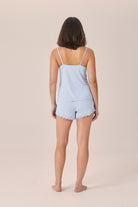 Gingerlilly Mabel Bamboo Cami and Short Set - Blue - Back