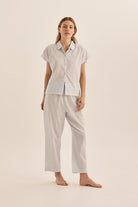 Goldie Blue Diamond Cotton PJ - Gingerlilly Sleepwear