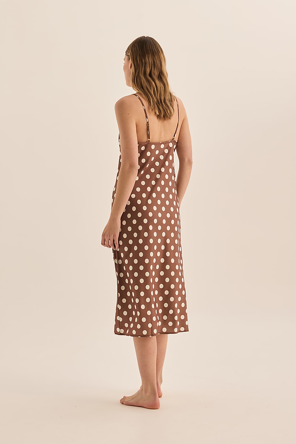 Hannah Brown Spot Nightie - Gingerlilly Sleepwear