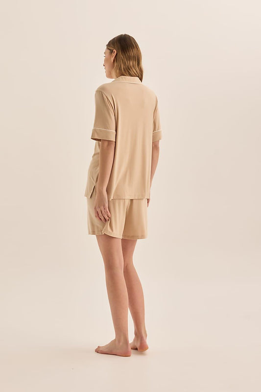 Harper Natural Modal Short PJ - Gingerlilly Sleepwear