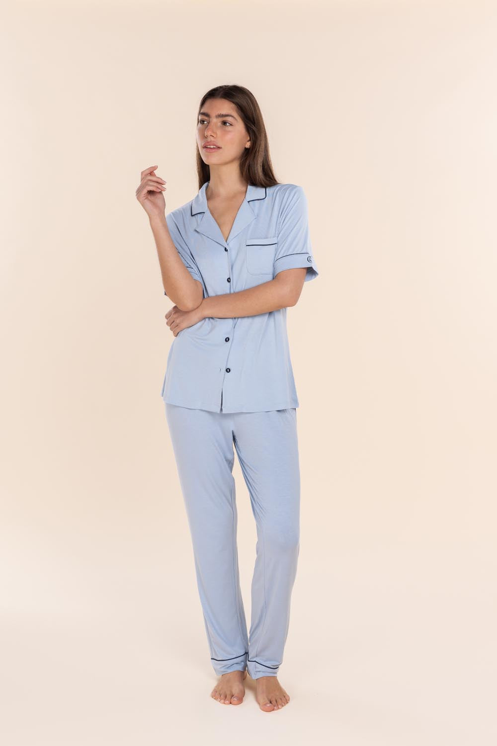 Jenna Bamboo Long PJ Set