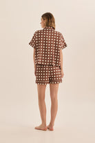 Jillian Brown Spot Short Set - Gingerlilly Sleepwear