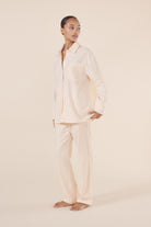 Josephine Pink Stripe Cotton PJ set - Gingerlilly Sleepwear