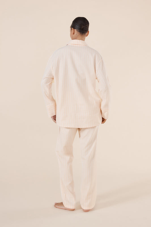 Josephine Pink Stripe Cotton PJ set - Gingerlilly Sleepwear