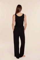 Liberty Ribbed Singlet Henley Top - Gingerlilly Sleepwear
