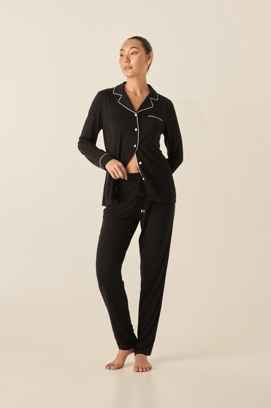 Marnie Black Bamboo Set - Gingerlilly Sleepwear