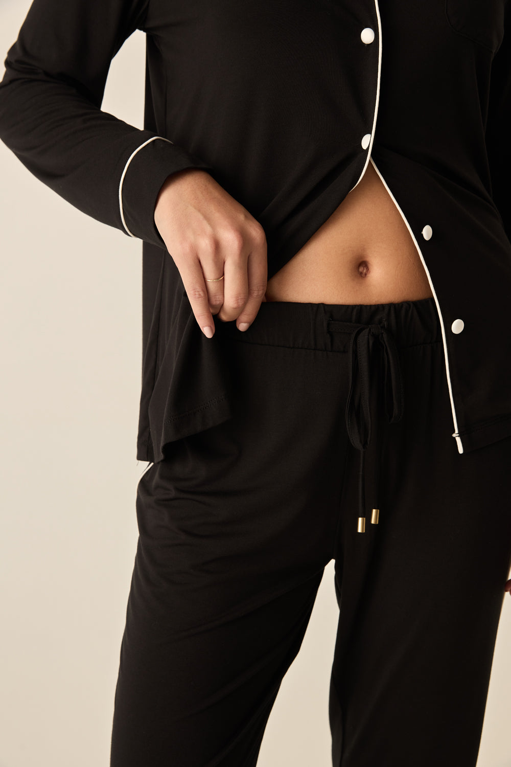 Marnie Black Bamboo Set - Gingerlilly Sleepwear