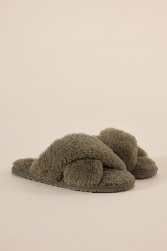 Milan Plush Slipper - Gingerlilly Sleepwear