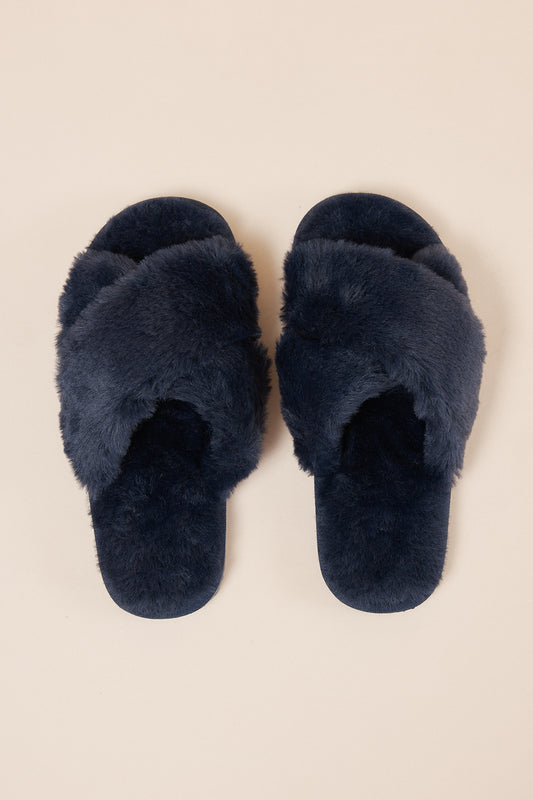 Milan Plush Slipper - Gingerlilly Sleepwear