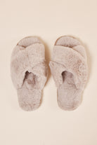 Gingerlilly Milan Plush Slipper - Beige - Top