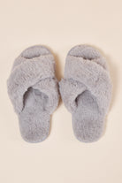Gingerlilly Milan Plush Slipper - Marle Grey - Top