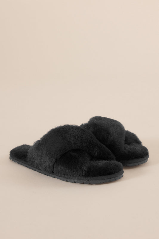 Milan Plush Slipper - Gingerlilly Sleepwear