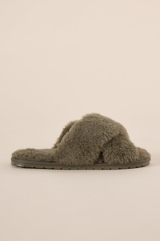 Milan Plush Slipper - Gingerlilly Sleepwear