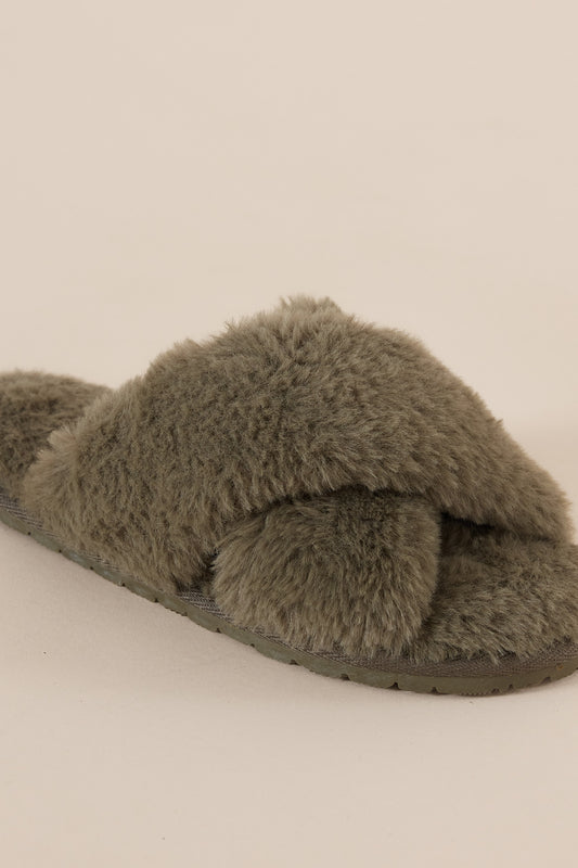 Milan Plush Slipper - Gingerlilly Sleepwear